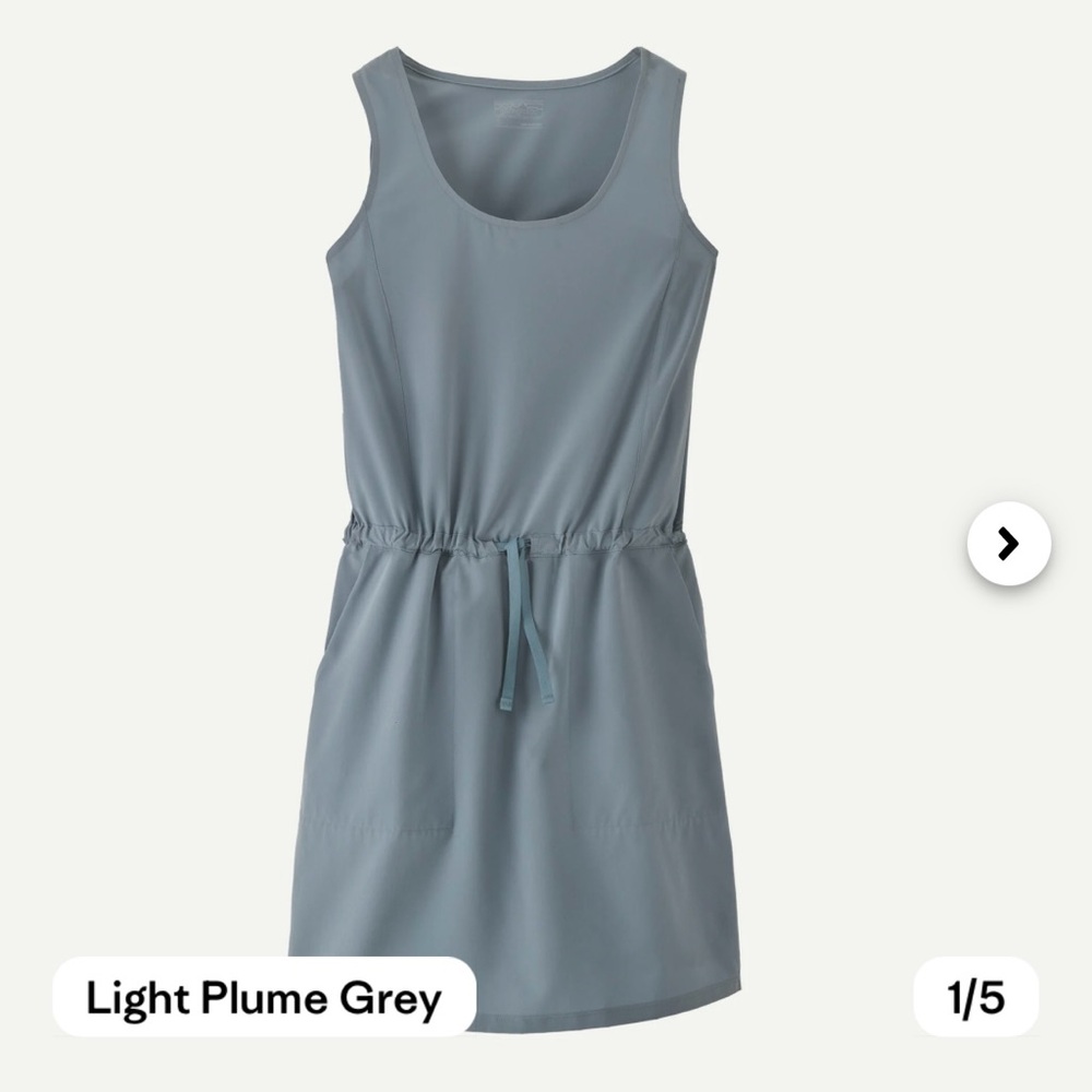 NWT Patagonia Fleetwith dress in Light Plume Medium